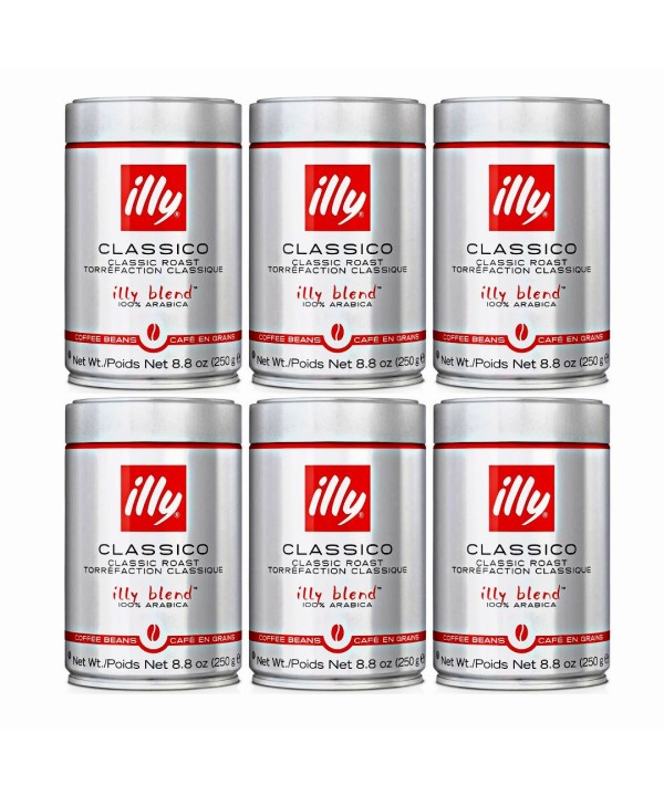 Illy Coffee Beans 6 x 250g - Classico